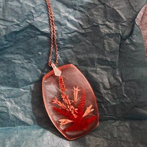 Dried Flowers Necklace